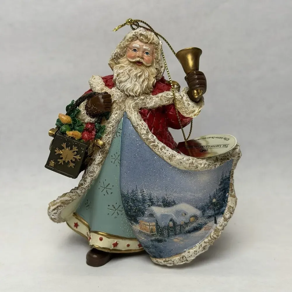 Thomas‎ Kinkade Old World Santa Ashton Drake Ornaments Set of 10 Christmas Lot 3